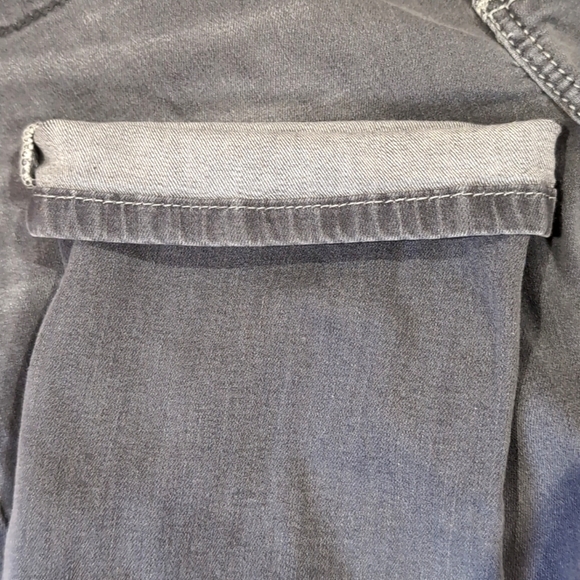 Lee Platinum Label Grey Gray Jeans Mid Rise Straight Leg Selvedge Denim - Size 6 - Picture 9 of 11